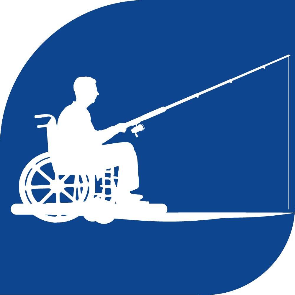 Accessible angling icon