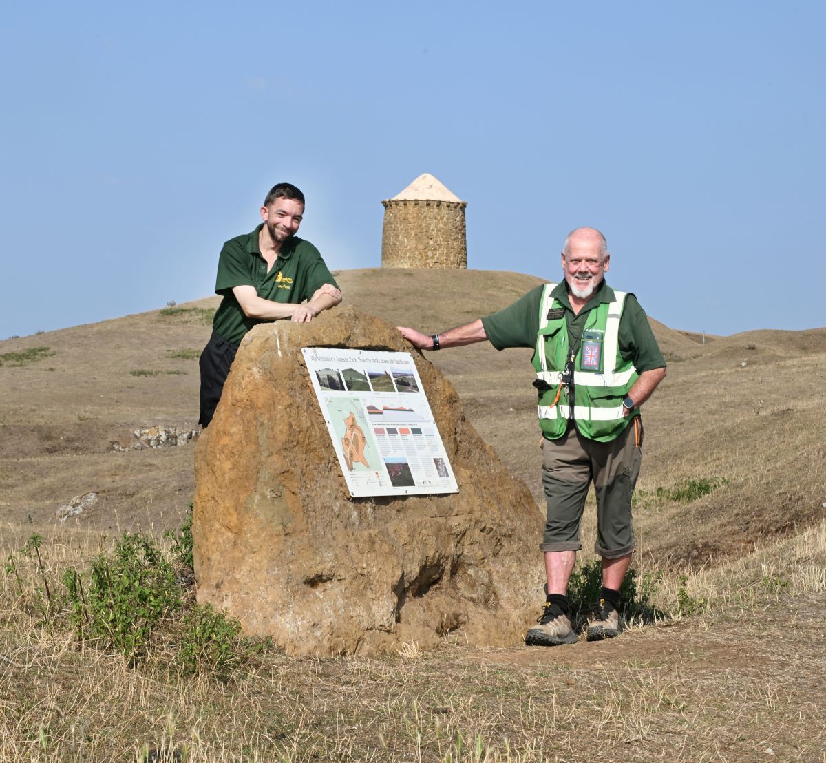 Ranger Phil & Caretaker Bob at Burton Dassett Hills