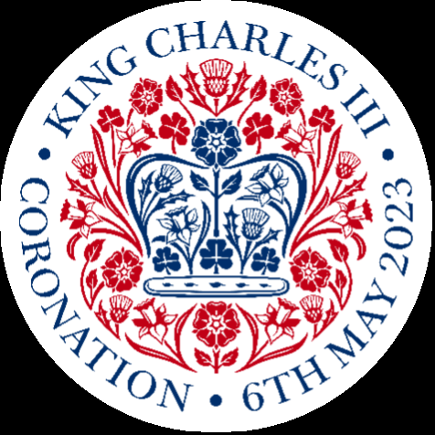 The logo for the coronation of Kings Charles III